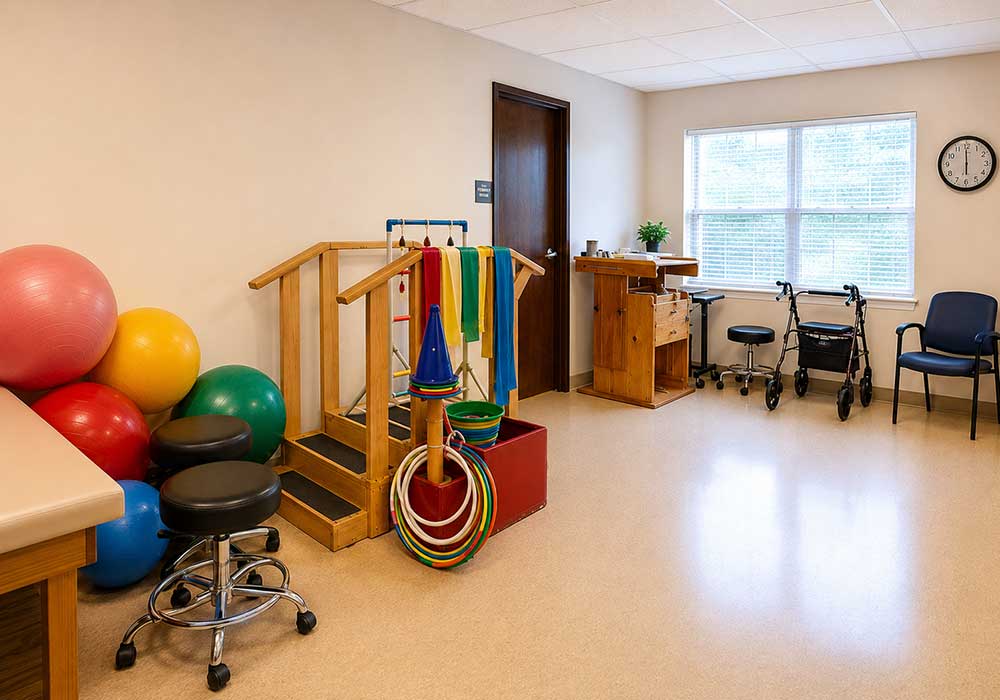 Rehabilitation and therapy support at Knollwood Healthcare